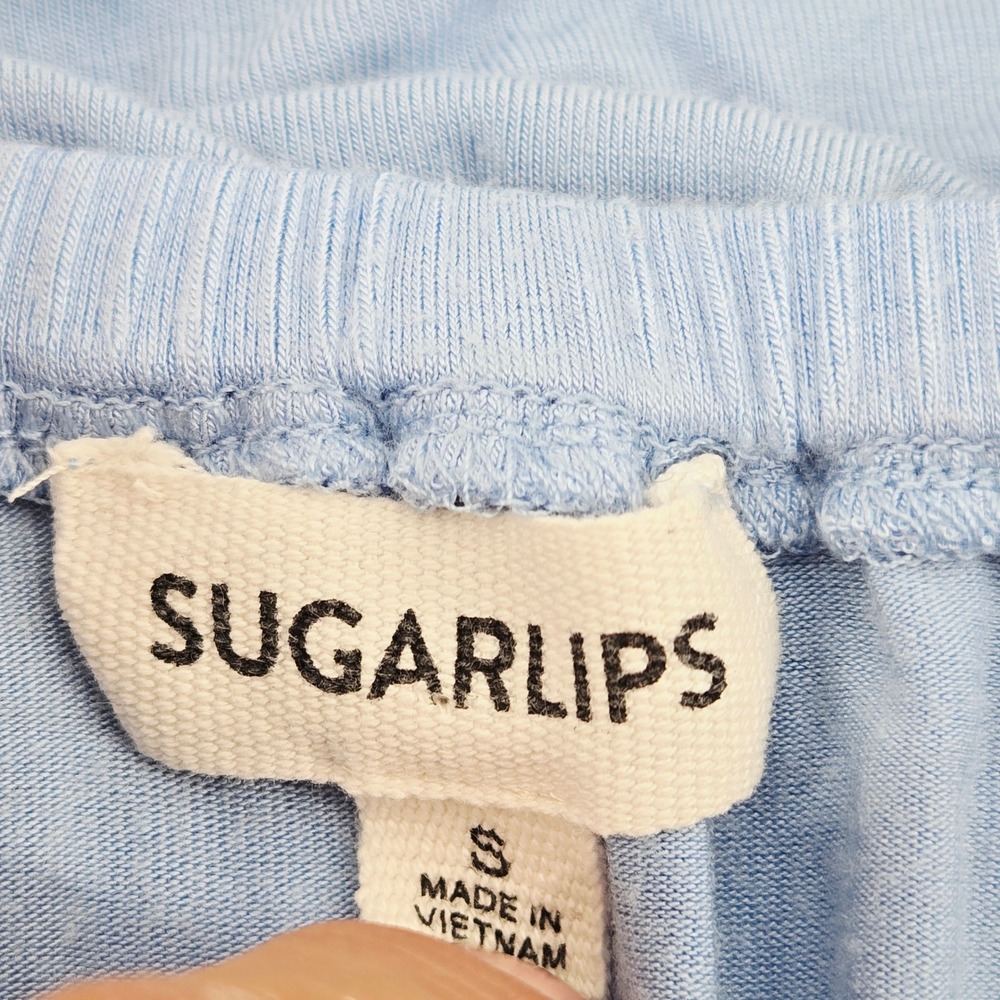 Sugarlips Blue Off the Shoulder Ruffle Maxi Dress Petite Small Summer Vibe - Picture 3 of 7